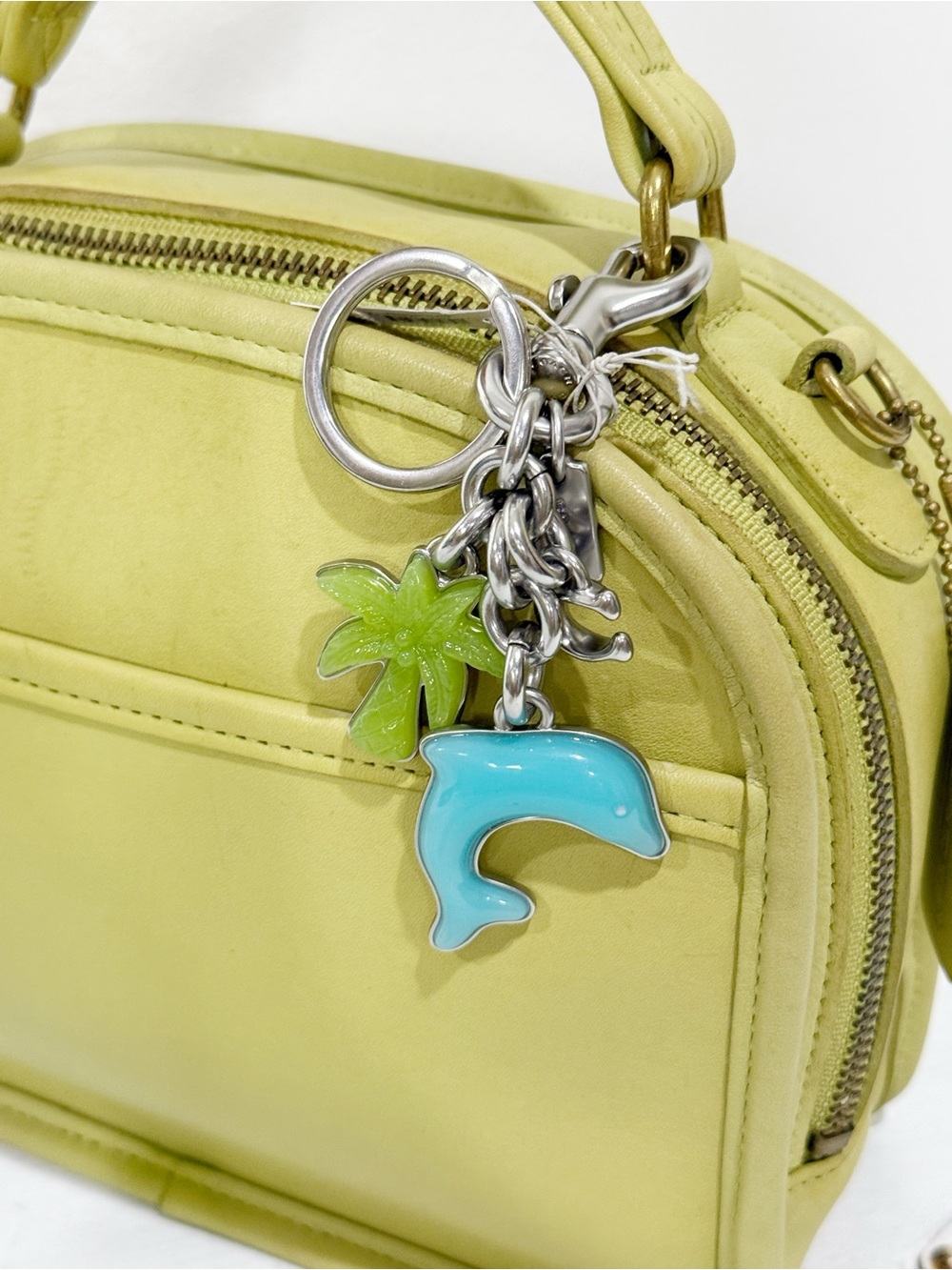 Coach Dolphin Cluster Bag Charm Silver/Multi Style No. CK145 NWT